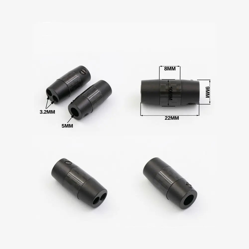 

Сплиттер для наушников и колонок из углеродного волокна Hi-Fi, 5 мм в 3 мм