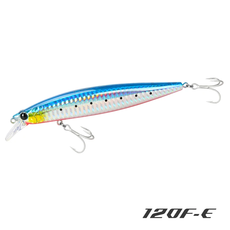 TSURINOYA Meeresfischköder 120F Ultra-Langwurf schwimmender Salzwasser-Minnow-STINGER 120 mm 19 g Gewicht künstlicher Köder