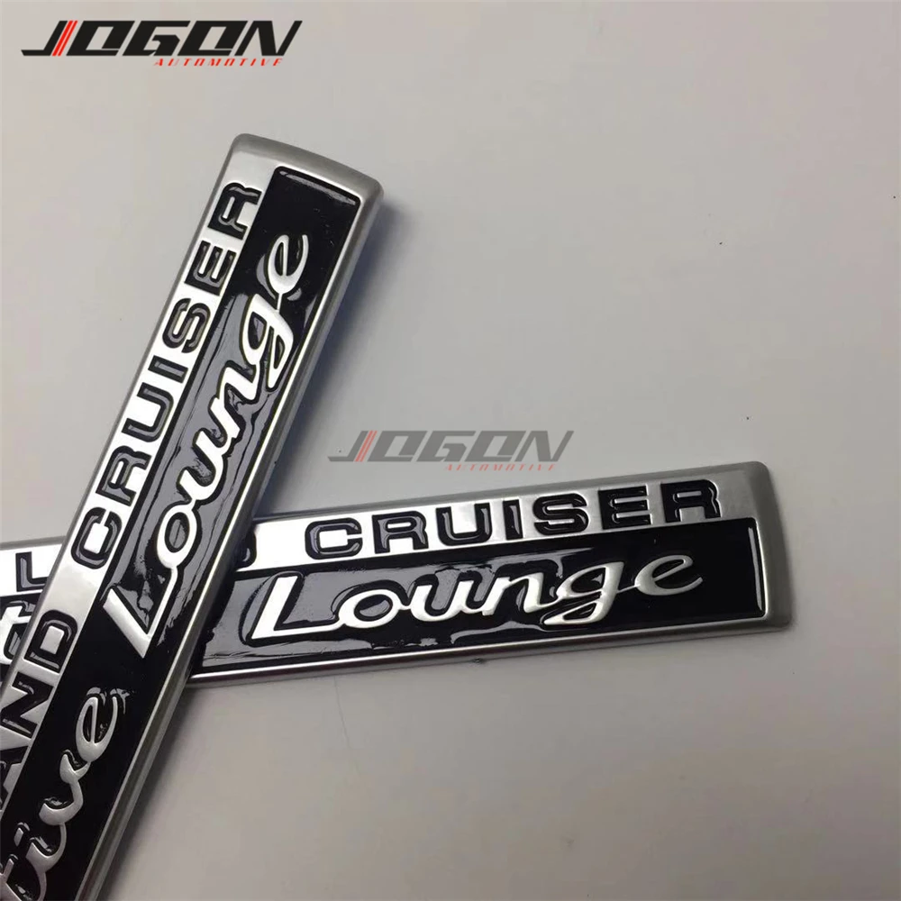 For Toyota Land Cruiser LC100 LC200 LC76 LC79 FJ76 FJ79 Side Rear 3D Executive Lounge Chrome Emblem Trunk Badge Sticker Trim