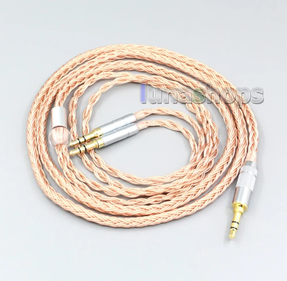 LN006746 6.5mm XLR Balanced 16 Core 99% 7N OCC Earphone Cable For HarmonicDyne Zeus  hifiman HE5XX 3.5mm pin