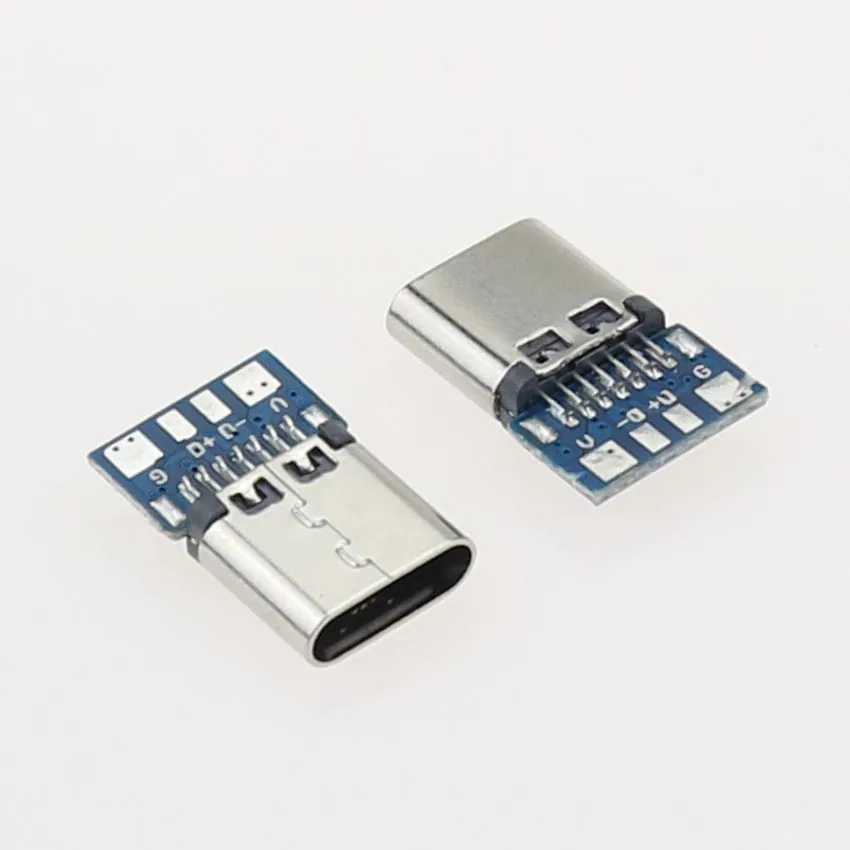 Usb 3.1タイプcメスコネクタジャックドック14ピン雌ソケットポートレセプタクル貫通孔pcb USB-C usb電源充電ドック