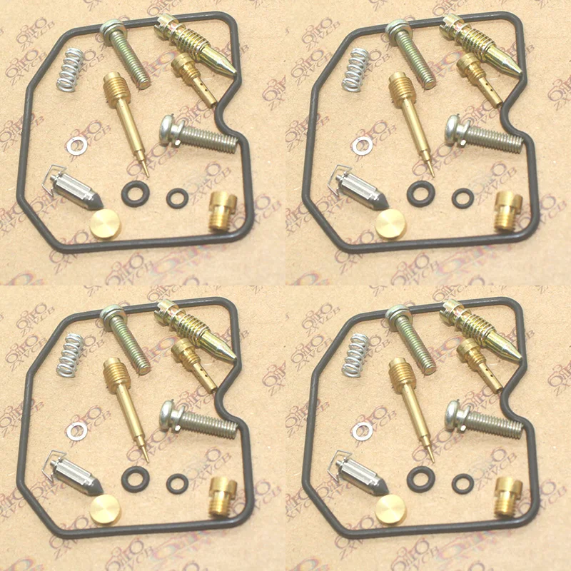 4set motorcycle carburetor repair kit for Zephry ZR550B ZR550 B Seal Main Slow Jets Air Mixture Screws Float Valves