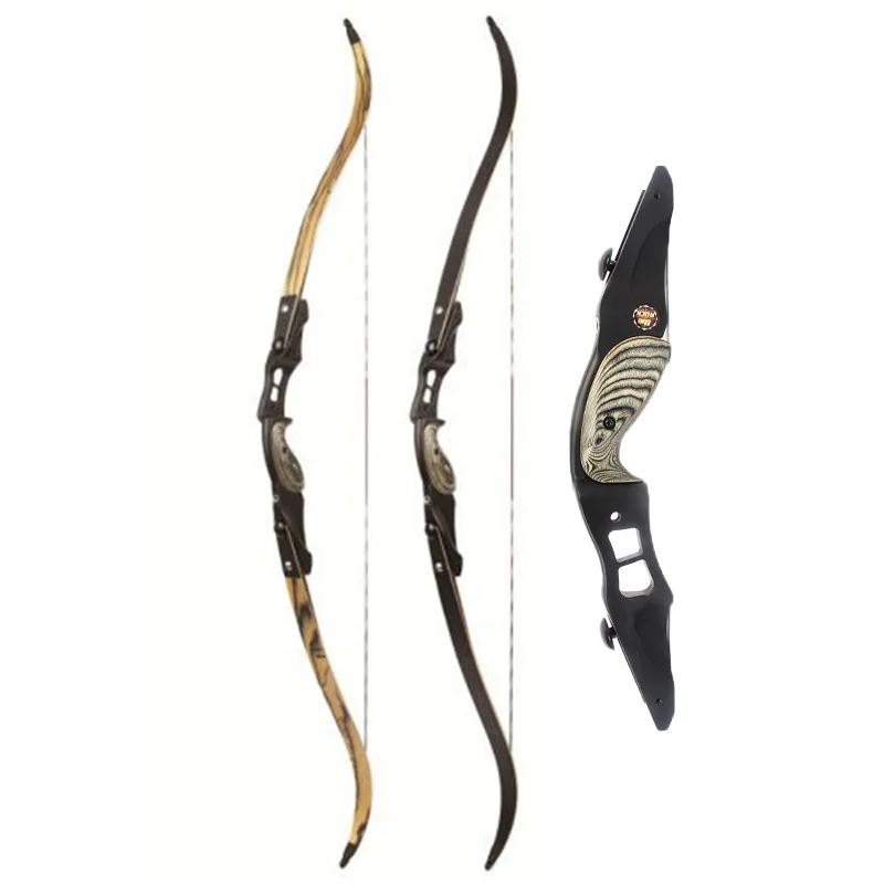 

60 Inches 30-60 lbs American Recurve Bow IBO 190FPS with 17 Inches Riser for Archery Hunting Shooting Training