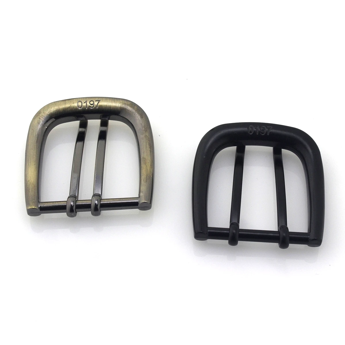 1pcs 40mm Metal Belt Buckles Double Pin Brushed Matte End Bar Buckles High Quality Fit for 37mm-39mm Leather Belt Craft Parts