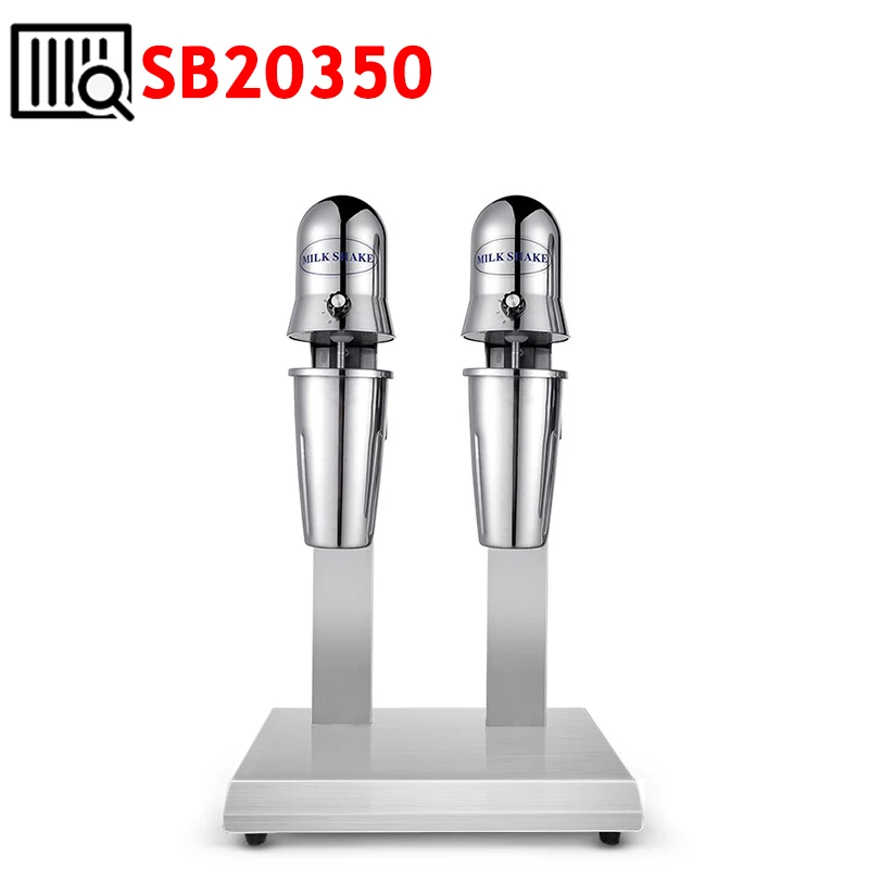 220V Stainless Steel Small Milkshake Machine Juice Milk Electric Mixer Coffee Milk Tea Shop Commercial Milk Frother Equipment