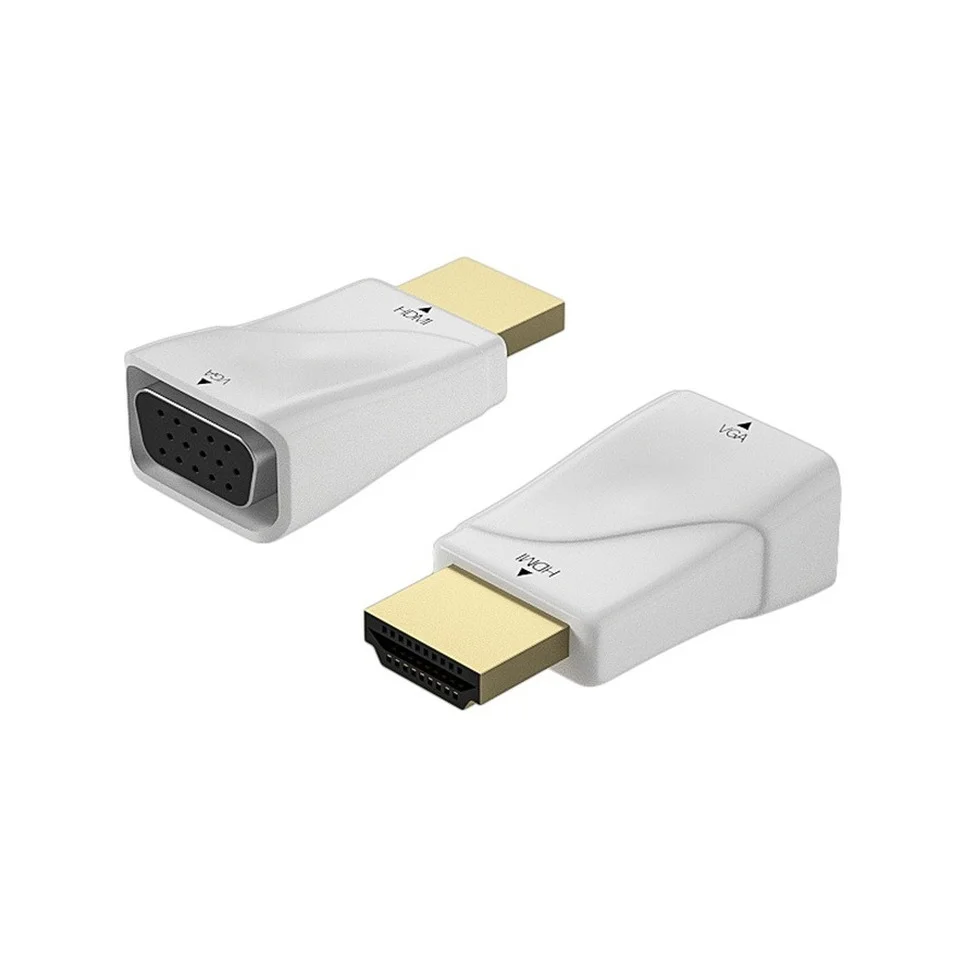 BGGQGG convertitore cavo compatibile con HDMI a VGA adattatore convertitore da maschio a femmina HD 1080P HDMI a VGA per Tablet PC portatile