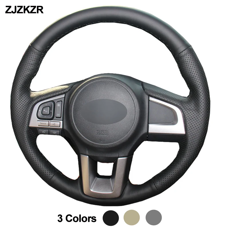 Car Auto Steering-Wheel Cover For Subaru Legacy 2015 - 2017 Outback 2015 - 2017 XV (Crosstrek) 2016-2017 Forester 2017-2018 2016