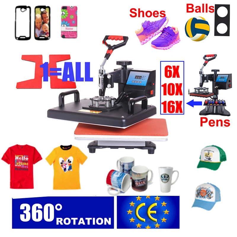 30 * 38cm T-shirt Heat Transfer Machine T-shirt Hot Press  Mobile Phone Case / Moving Head Thermal Transfer Sublimation Machine