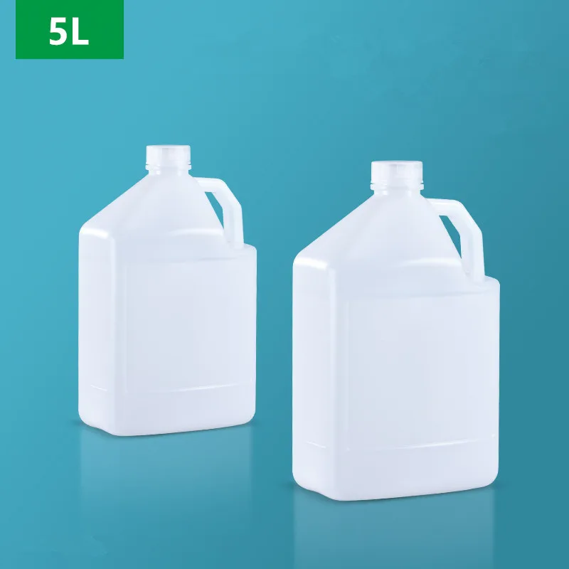 5 liter Plastic Jerry Can Food Grade Liquid Alcohol Containers Leakproof Refillable bottle Storage Container 2Pcs