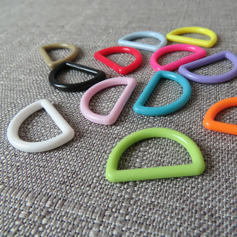 100pcs/lot wholesale 25mm Plastic strap belt buckle D ring for bag knapsack handbag pet outdoor product garment sewing accessory