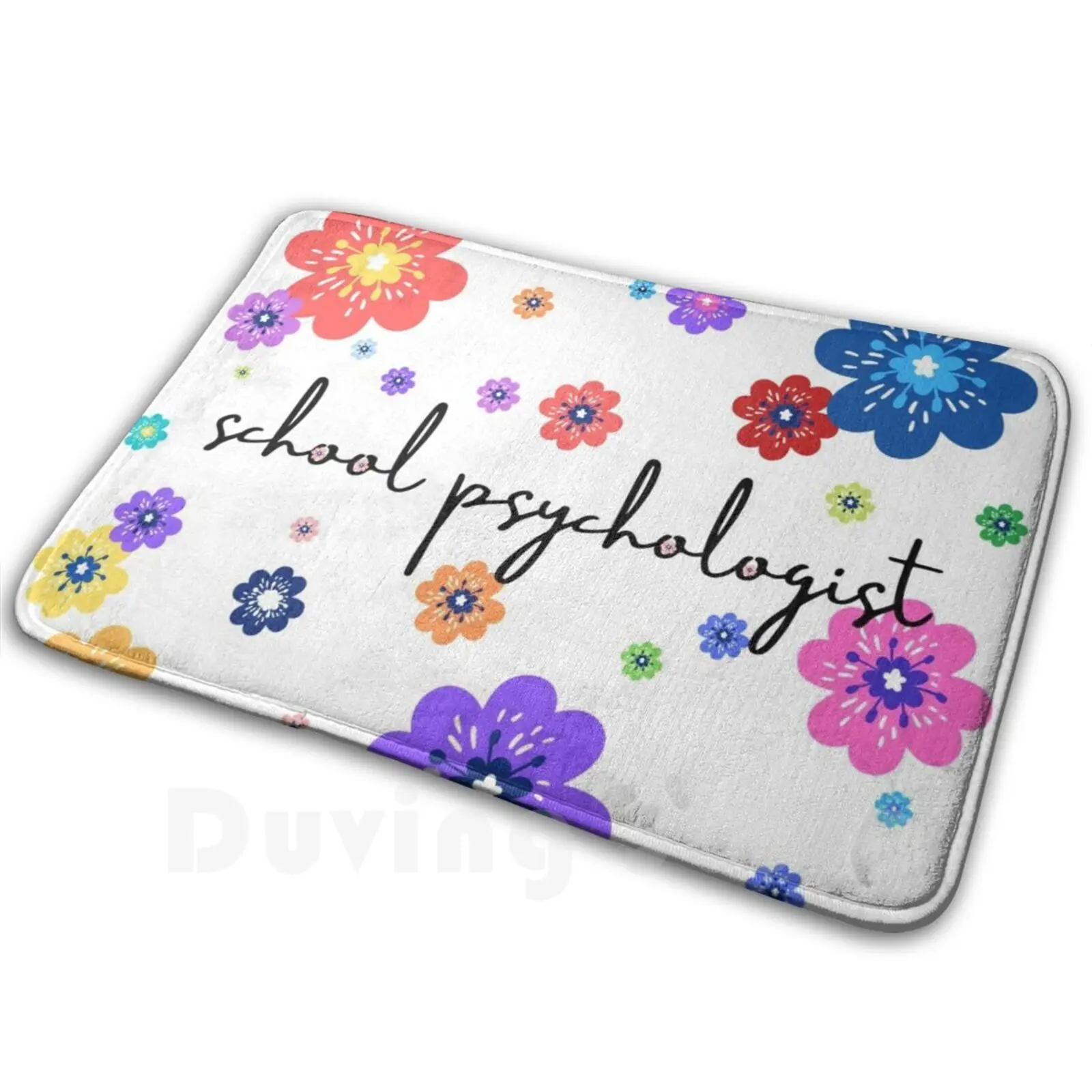 School Psychologist Colorful Carpet Mat Rug Cushion Soft Psychologist School Psychologist School Psych School Psyched