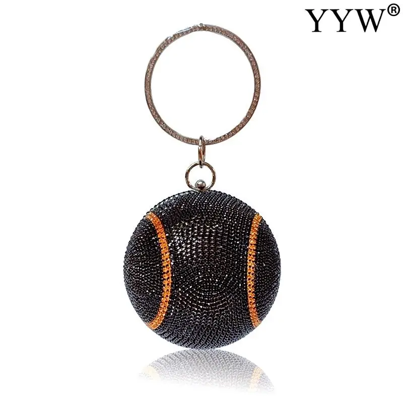 New Fashion Clutch Bag Basketball Round Design For Women Ladies Wedding Party Handbag 2021 Small Wallet Clutch Purse Handbag