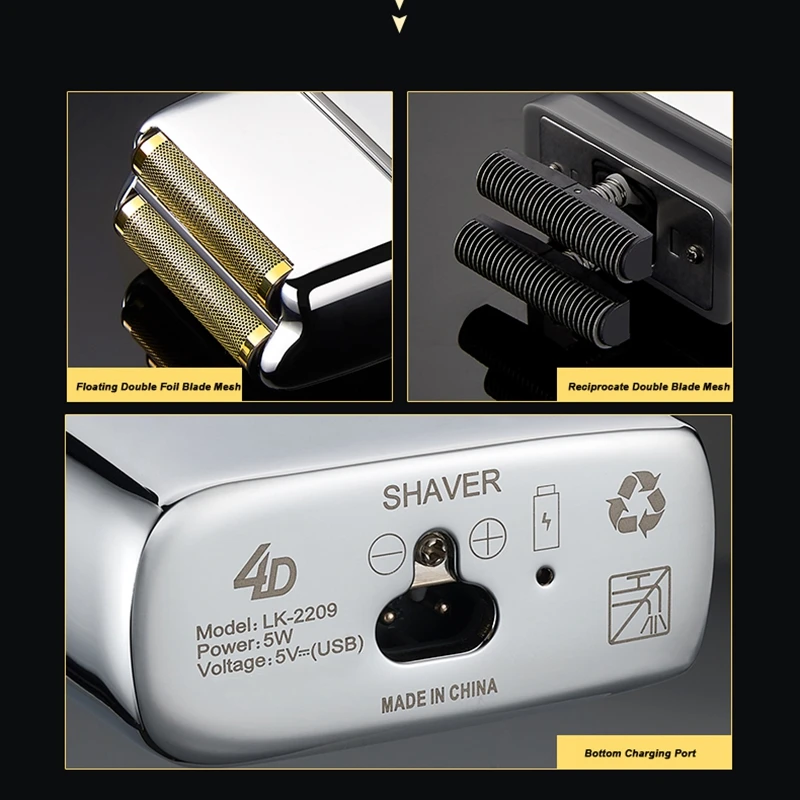 Pro Fx02 Cordless Metal Barber Shop Hair Shaver For Men Beard Electric Shaver Razor Fade Bald Head Shaving Machine Rechargeable