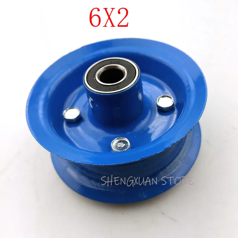 6x2 tire tyre rim 6 inch 15cm pneumatic wheel pump wheel trolley cart wheel roller caster wheel caster 6*2