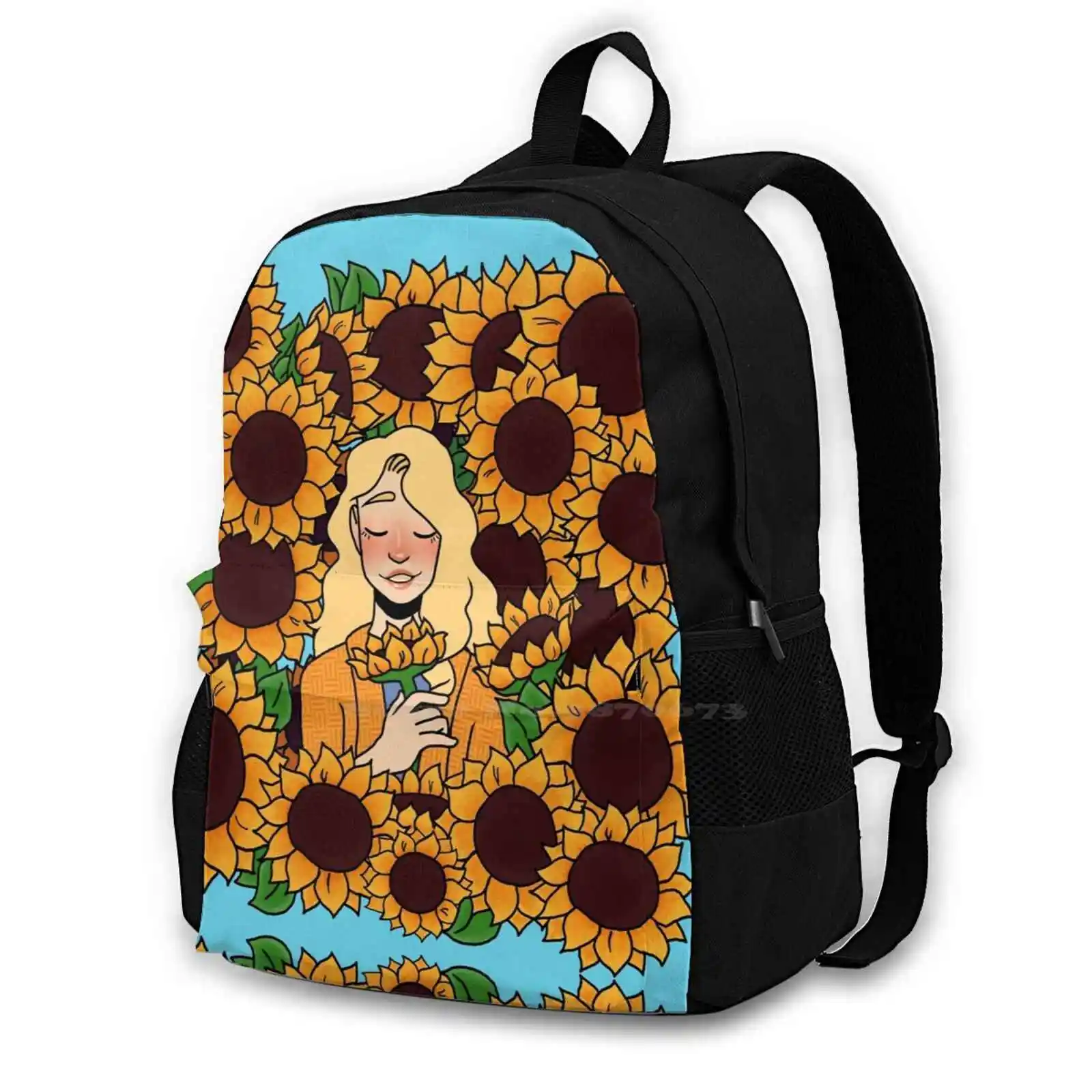 

Brooke Sunflowers Teen College Student Backpack Pattern Design Bags Brooke Lohst Brooke Be More Chill Sunflowers Cute Pretty