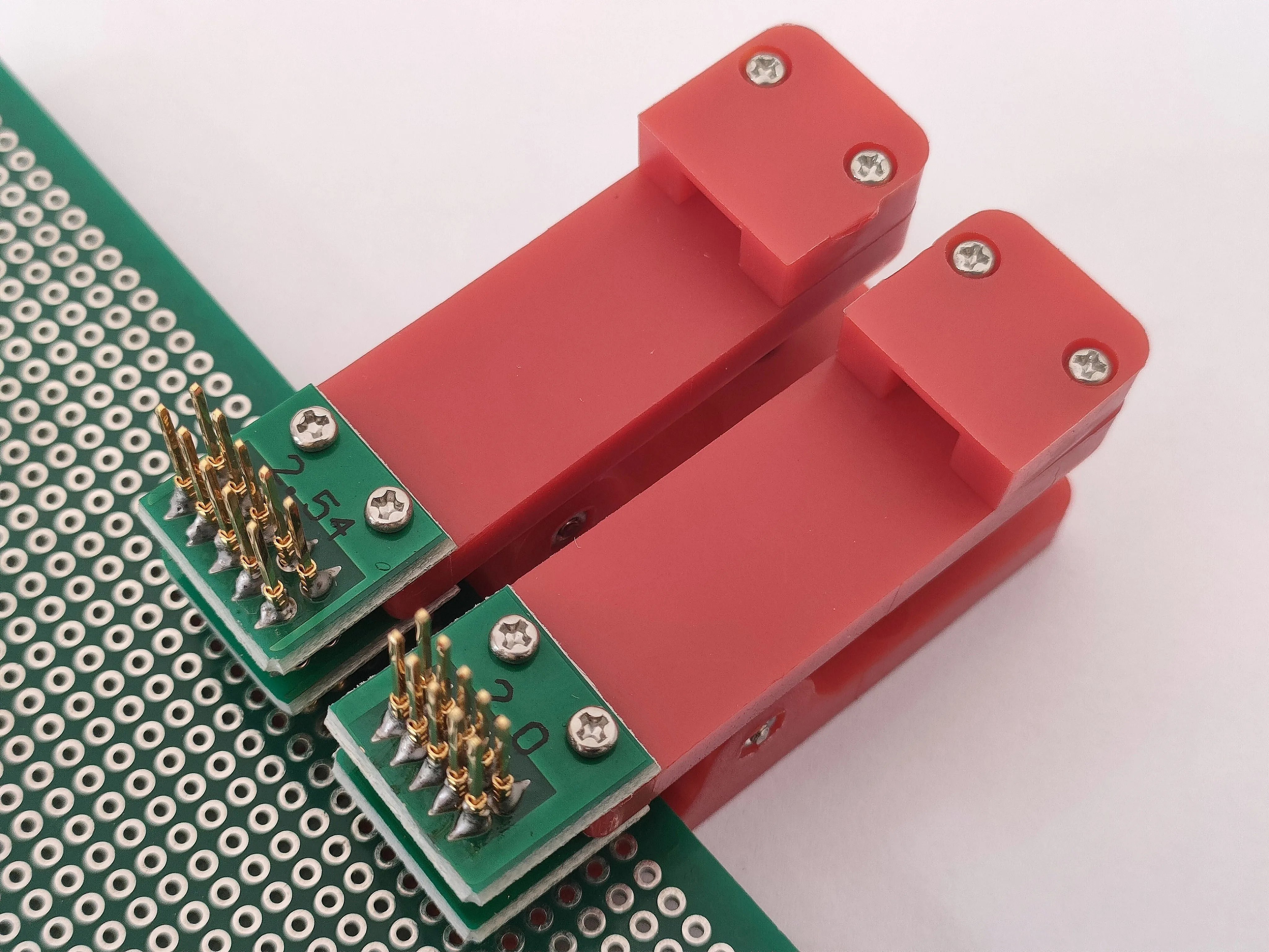 Soporte de prueba para programación PCB, accesorio de prueba, accesorio de sonda, descarga, programación, 2,54, 2,0, 1,27