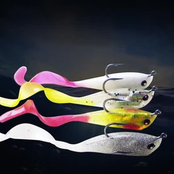 1pcs DYGYGYFZ 3D Fishing Lure 10g/10cm Soft Bait Capuchin Shad Worms Bass Pike Minnow Silicon Rubber Fishing Tackle