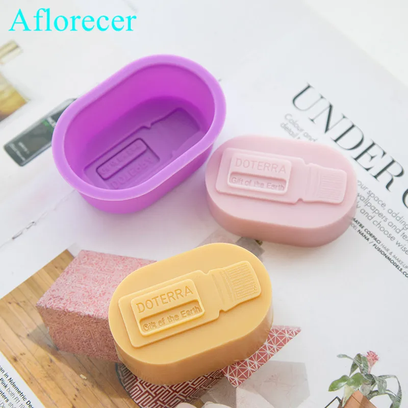 Oval Silicone Soap Mold Diy Handmade Craft 3d Soap Fondant Cake Decorating Mold Soap making Tool