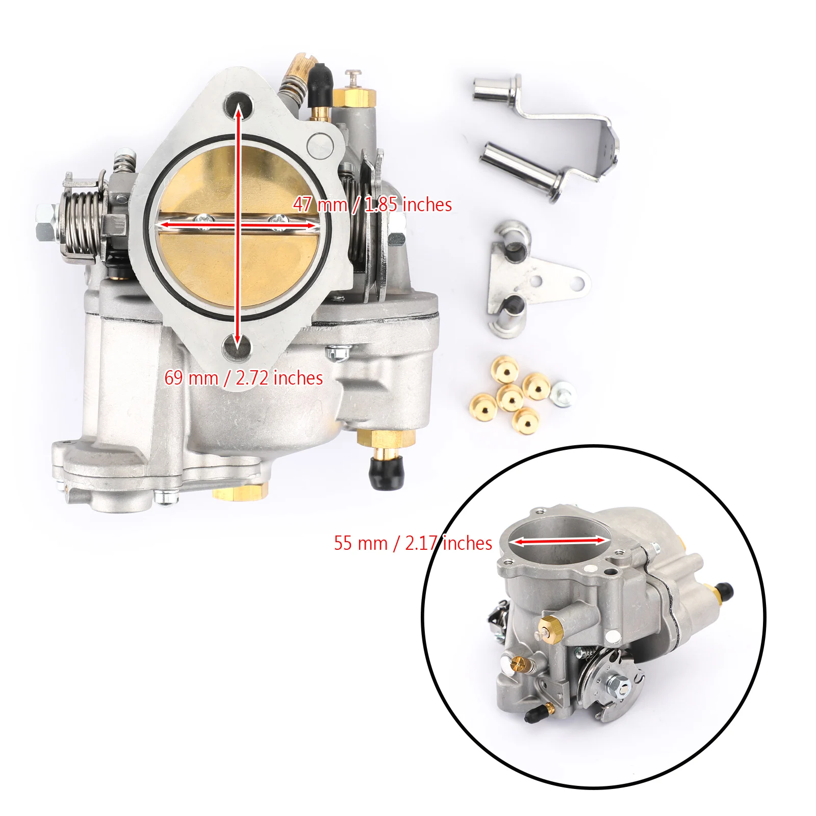 Artudatech Automobile Carburetor Carb fit for Buell Big Twin & Sportster Shorty Carb Super E