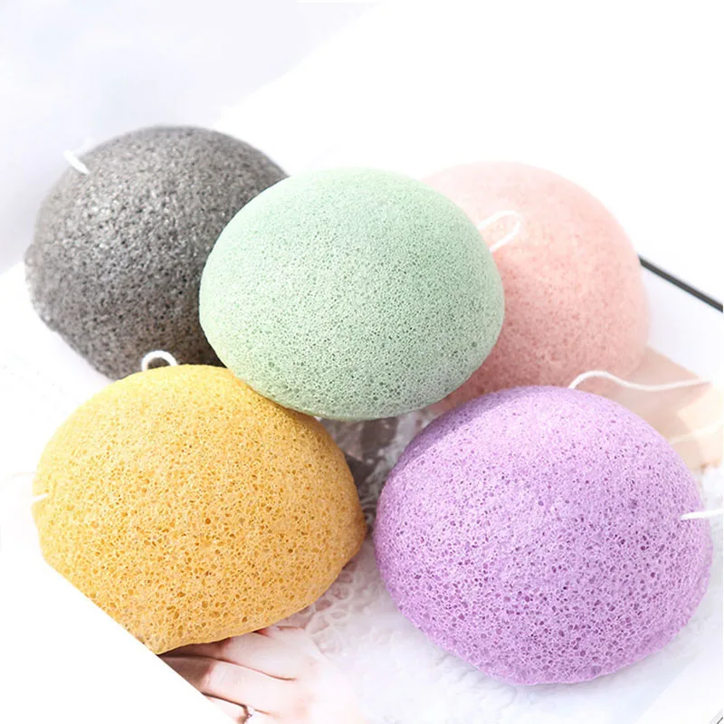 70*40 Natural Giantarum Konjac Facail Cleaning Sponge Konnyaku Exfoliator Bathing Washing Makeup Remover Puff  Beauty Tool