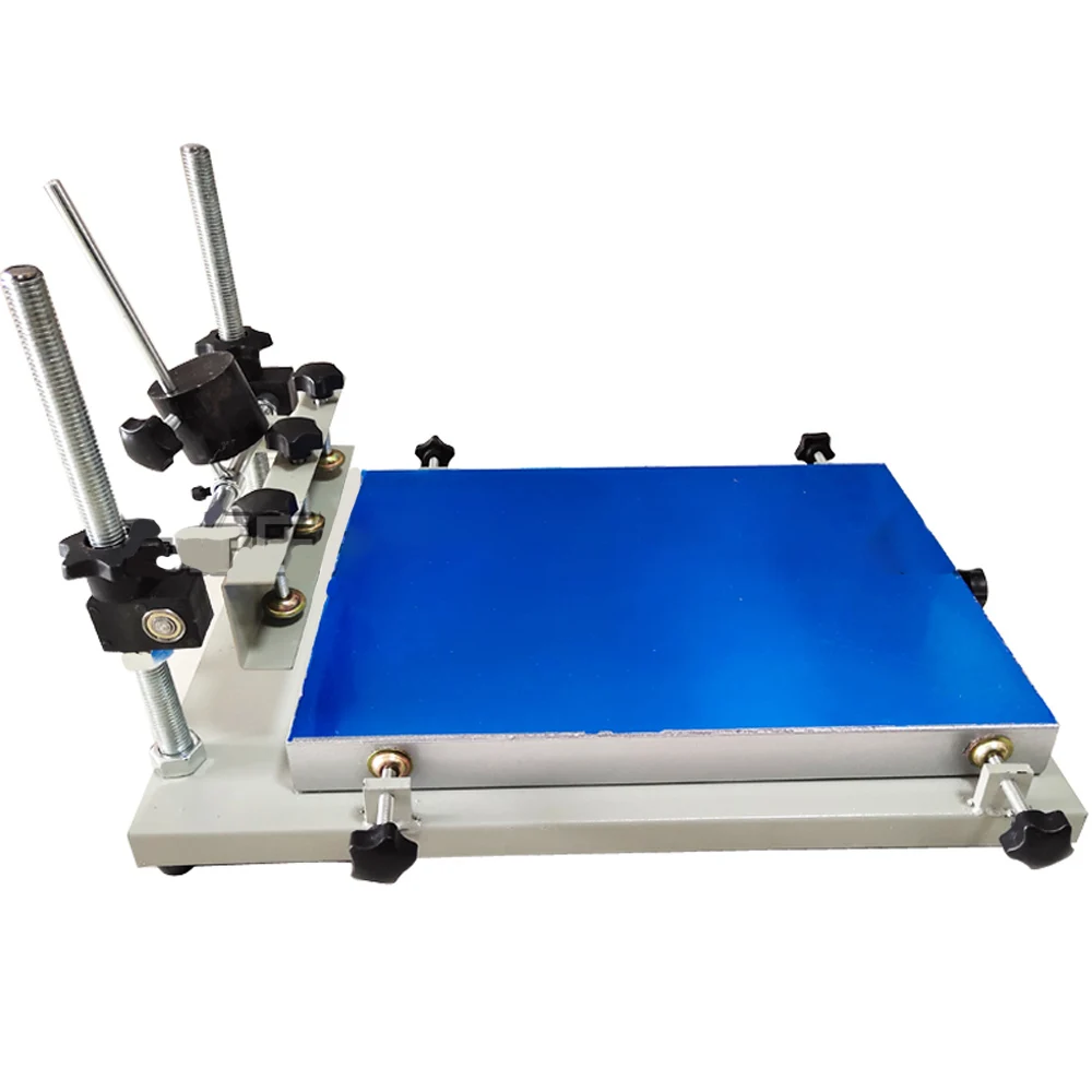 

Single color manual flat screen printing machine (45cmx60cm) aluminum plate High quality