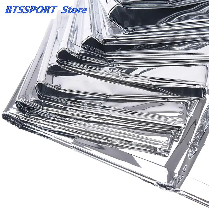 130*210CM Camping Emergency Blanket First Aid Survival Rescue Curtain Tent Tools Outdoor Hiking Life-saving Foil Thermal kit