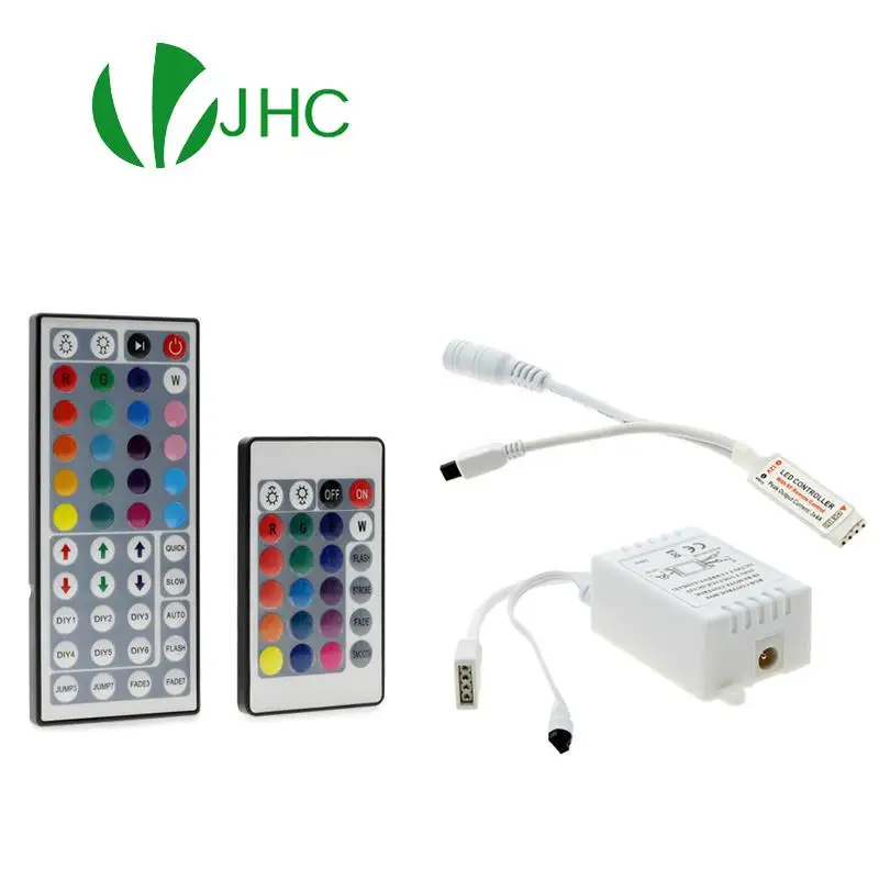 Mini RGB LED Controller DC12V 24Key 44Key IR Remote Controller For RGB LED Strip Light 3528 5050