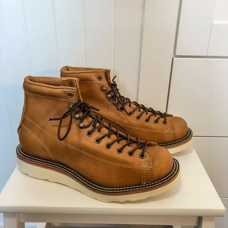 U6796 Red Tornado Super Quality Handmade Italian Cowhide Genuine Leather American Style Goodyear Welted Boots Size 35-49