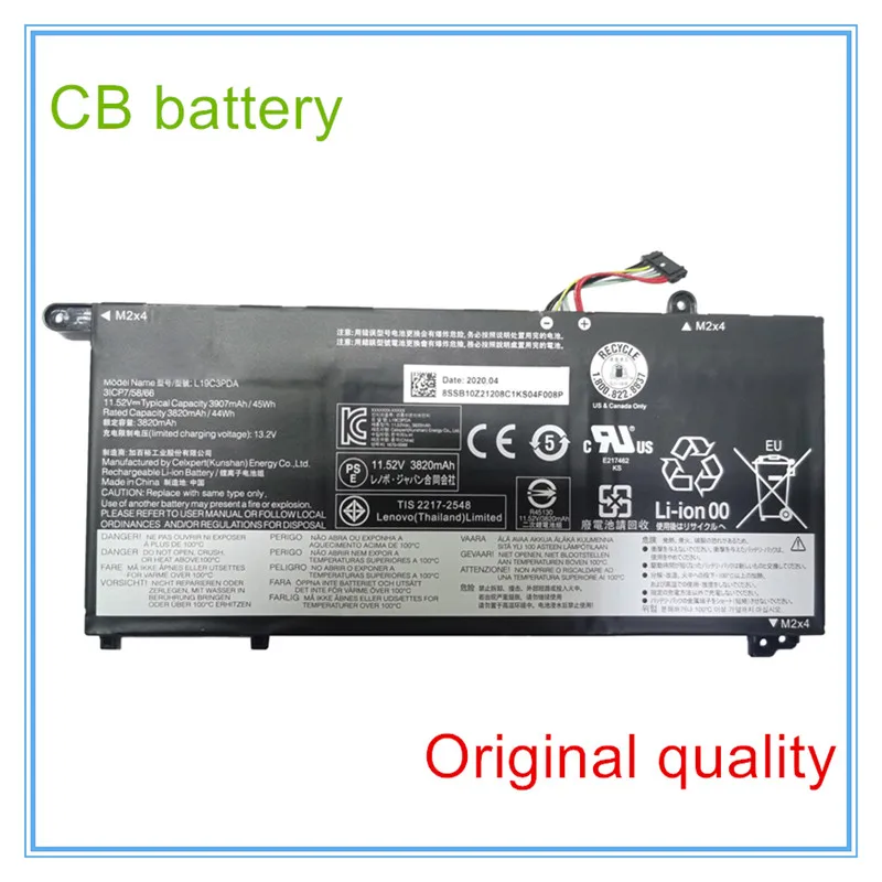 Original quality L19D3PDA L19C3PDA Battery For 14S 5B10Z21197 45WH SB10Z21196 L19L3PDA 5B10Z21198