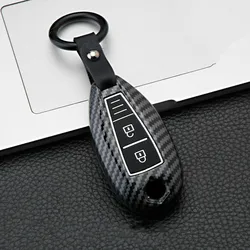 Carbon Fiber ABS  Car Remote Key Case Cover For Suzuki Vitara Swift Ignis Kizashi SX4 Baleno Ertiga Samurai S-Cross Accessories