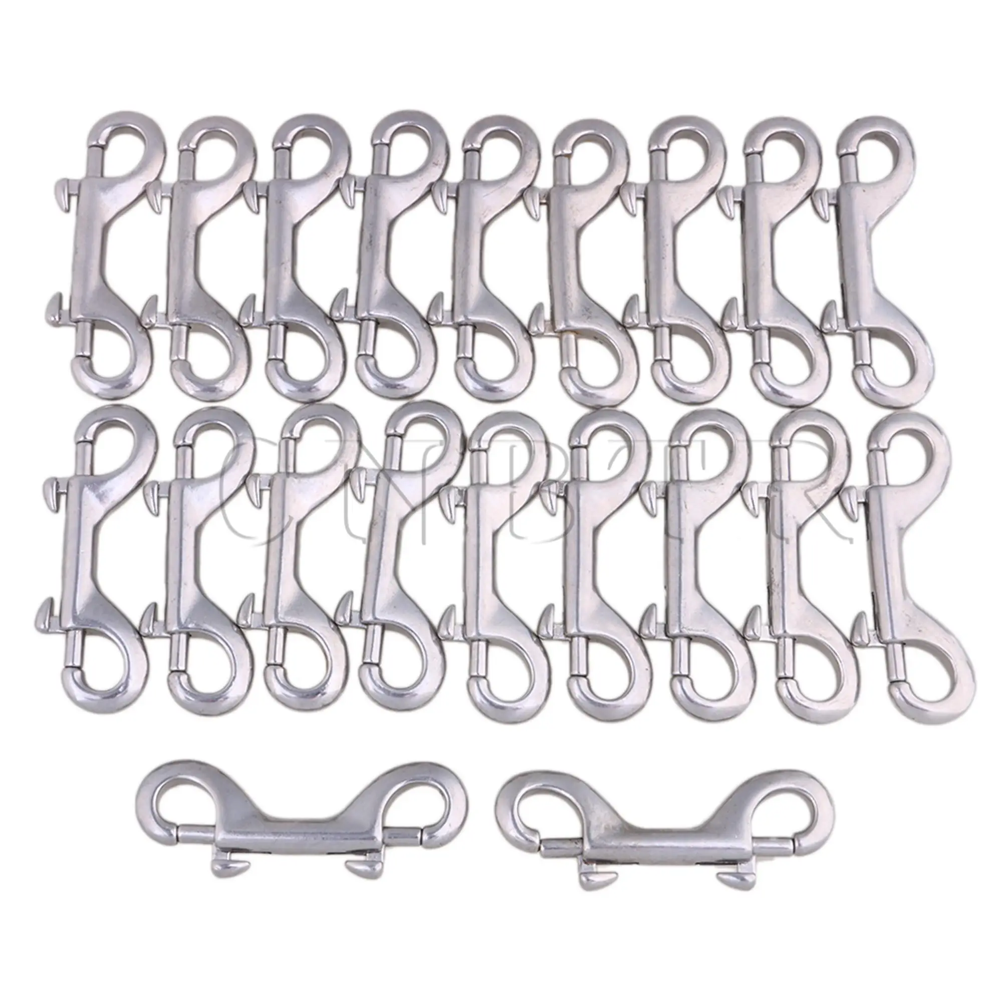 

CNBTR 20PCS 90mm 304 Stainless Steel Swivel Bolt Snap Hook Double End Bolt