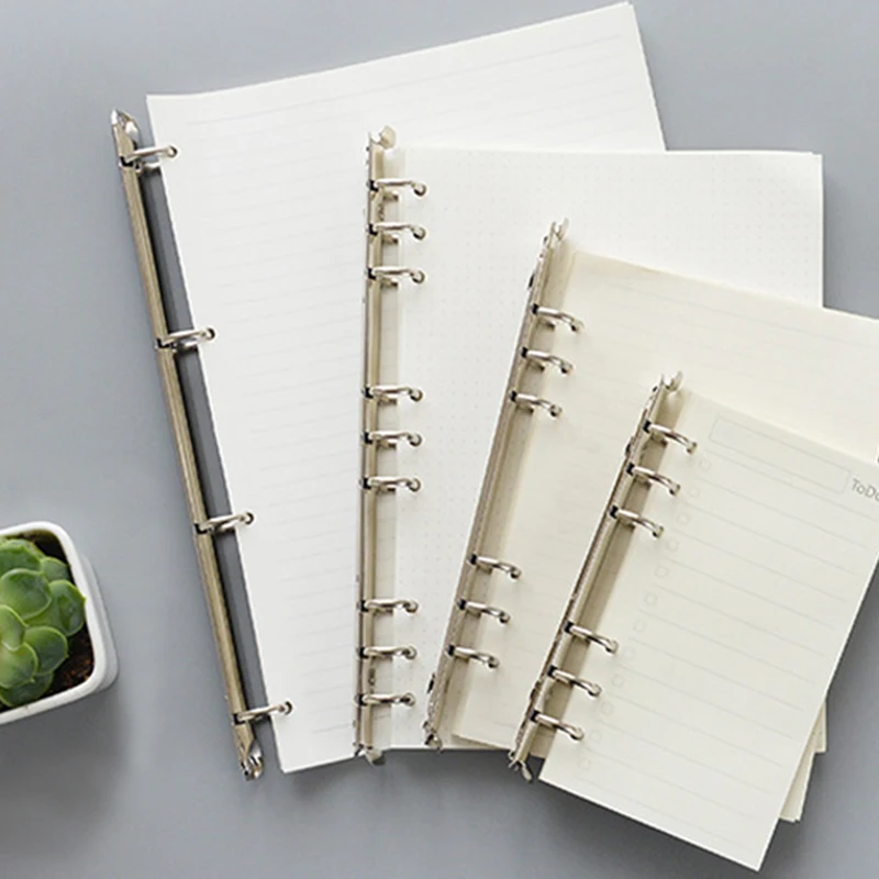 High Quality Metal Binding Clips Sliver Binder Clip Loose-leaf Binder File Folder Hoop DIY Album Scrapbook Circle Ring Binders