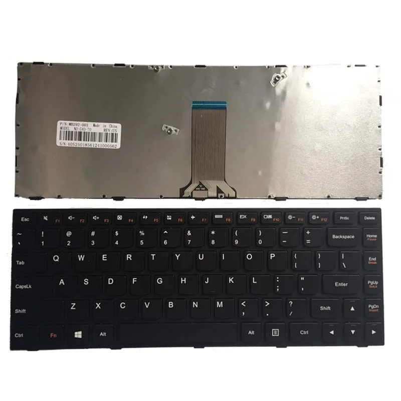 New US keyboard for Lenovo IdeaPad B40 B40-30 B40-45 B40-70 B40-80U Z40 Z40-70 Z40-75 English laptop keyboard  black