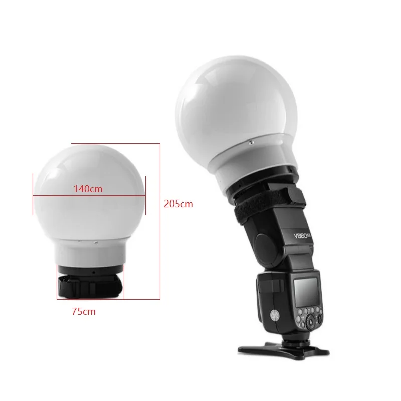 15cm Universal Flash Soft Round Ball Diffuser Ball For DSLR Yongnuo Neewer Godox flash Speedlite V860II V860III V850II TT685 II