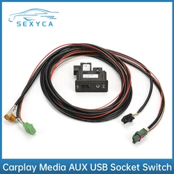 Carplay Usb Aux Carplay Mdi Usb Ami Installeren Plug Socket Harnas Voor Vw Golf 7 MK7 3GD035222E