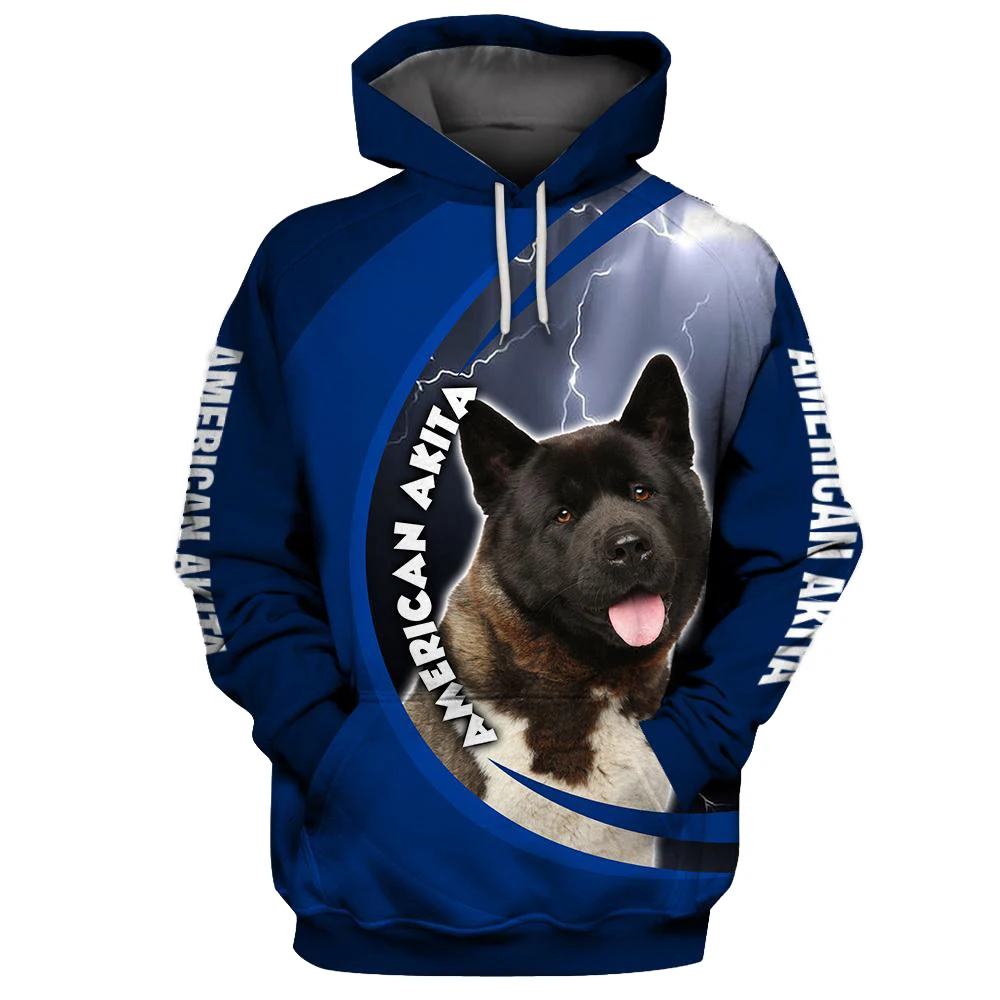 

Толстовки HX с капюшоном American Akita, толстовки с 3D рисунком собаки и отца, свитшоты с принтом, пуловеры, топы, уличная одежда в стиле Харадзюку