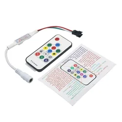 SP103E DC5V/12v WS2801 WS2812B DC12V 2811 Mini Digital RGB LED Strip Controller 14Key RF Wireless Remote 2048Pixels LED