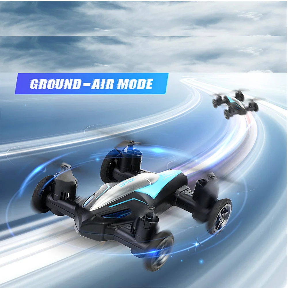 Mini RC Drone 2-In-1รถ Land และ Air 2.4G รีโมทคอนโทรลรถเฮลิคอปเตอร์ Dual Mode RC Quadcopter เครื่องบินเครื่องบินของเล่น