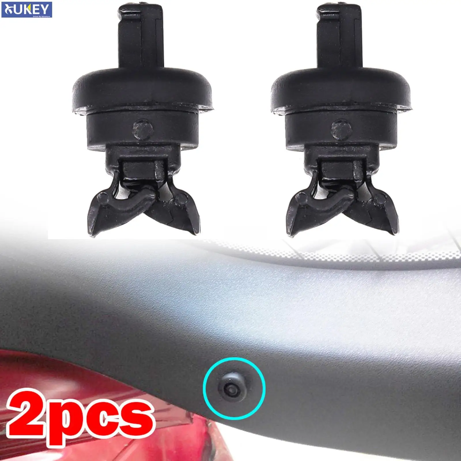 2 clips For Nissan Qashqai Dualis J10 J11 Note E11 Rogue sport Rear Boot Parcel Shelf String Hanger Brakcet 79916JD00A