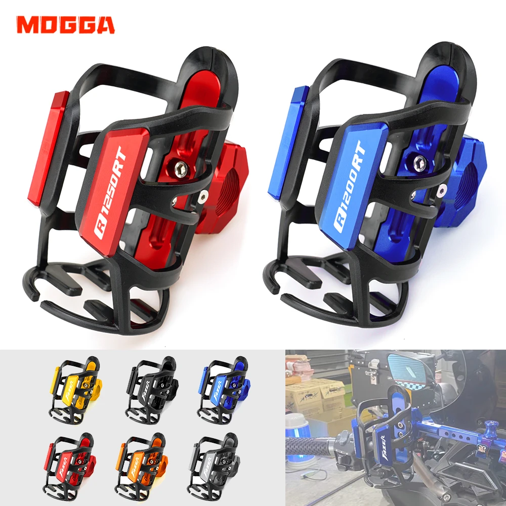 

For BMW R1250RT R1200RT R1250 R1200 R 1250 1200 RT CNC Motorbike Beverage Water Bottle Cage Drink Cup Holder Mount Accessories