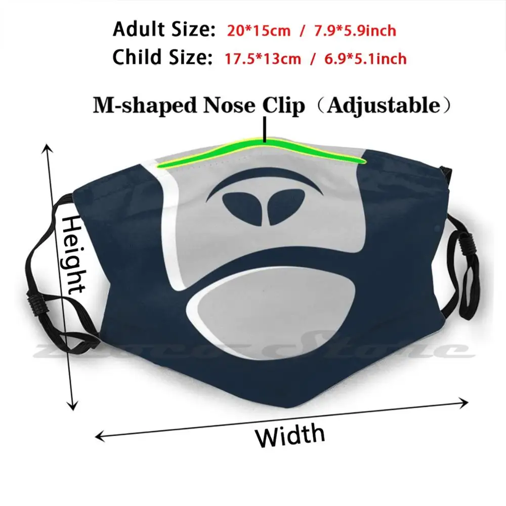 Angry Grumpy Gorilla Ape Solo Washable Trending Customized Pm2.5 Filter Mask Gorilla Monkey Animal Lover Funny Cool Sleek