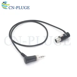 3.5mm TRS With Thread Lock to Low Profile TA3F mini XLR Sennheiser G4/G3 Output Cable to Sound Devices 633, 688 and 664