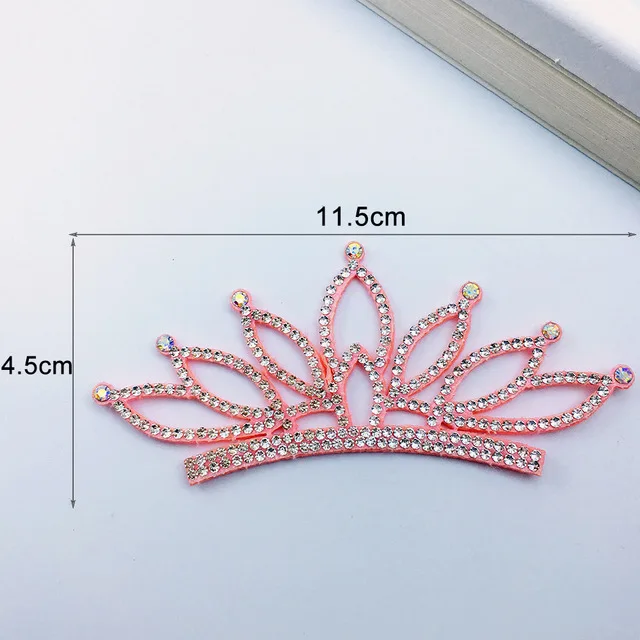 10Pcs/Lot Multi Style Felt backside Diamond Crown Patches Appliques for DIY Headband Material And Christmas hat Accessories