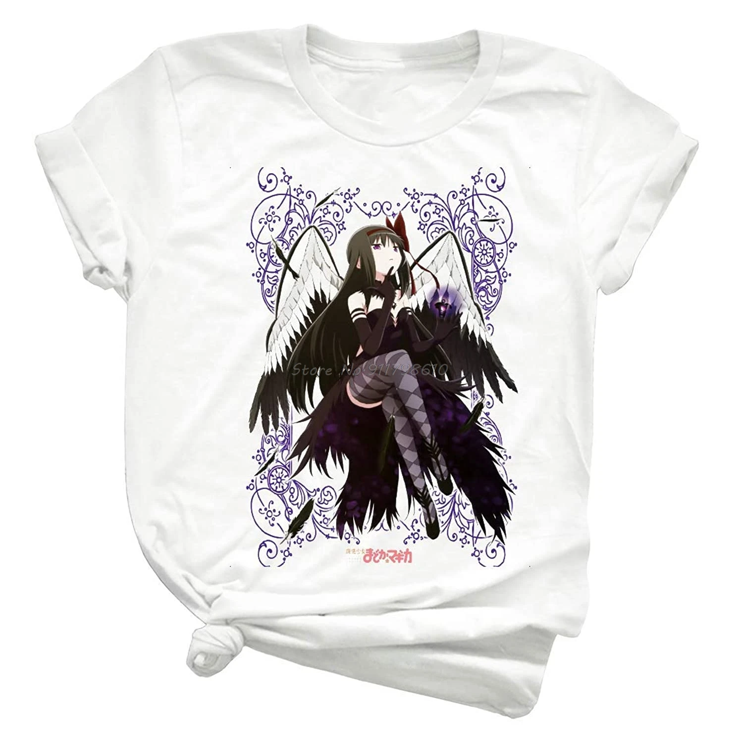 Homura  Puella Magi Madoka Magica 48  Unisex TShirt For Men Or Women Vintage Retro Shirt For Customize