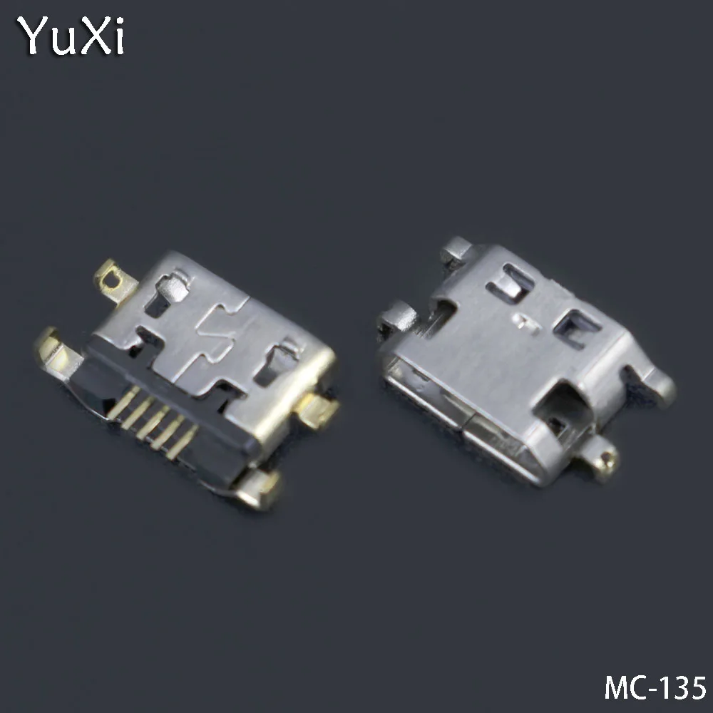 

YuXi 100PCS/lot Micro USB Load Port Load Boxes Jack connector For Lenovo A708T S890/For Alcatel 7040N HuaWei g7 G7-TL00