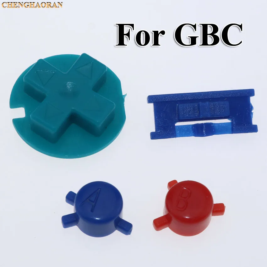 ChengHaoRan 12สี24ชุดเปลี่ยนสีสันชุดปุ่มเปลี่ยนสำหรับ Gameboy Color GBC On Off ปุ่ม AB D แผ่น