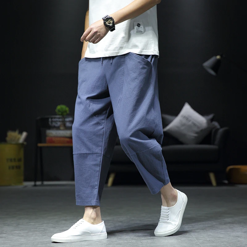 Men\'s pants Men Casual Pants Plus Size 5XL Streetwear Summer Autumn Bottoms Breathable Sweatpants Trousers largo Mens Clothing