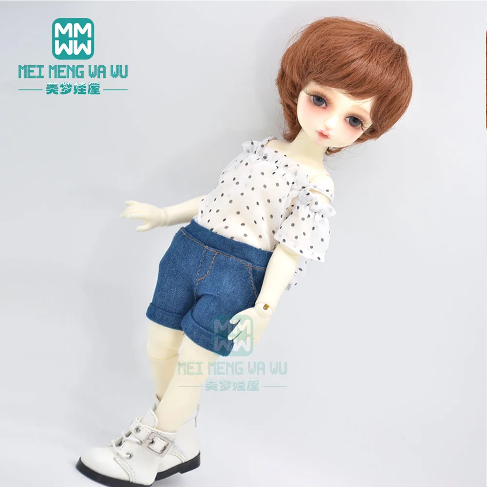 28cm-30cm 1/6 BJD YOSD joint doll abbigliamento accessori moda camicia da neve, pantaloncini di jeans