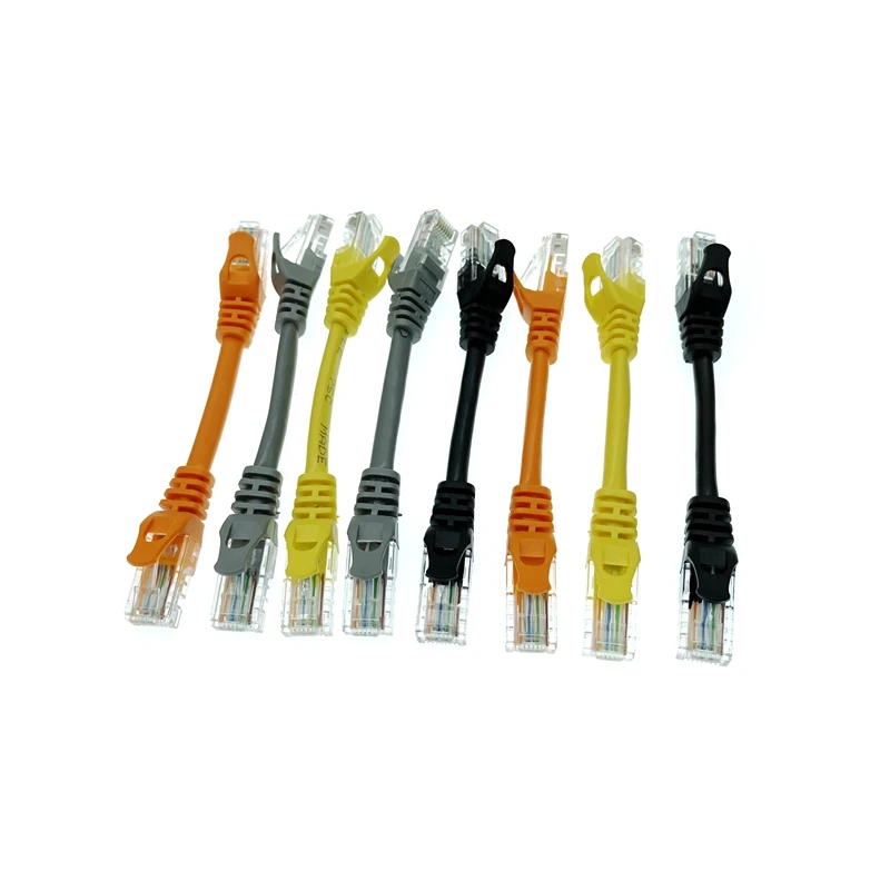 10cm 15CM 30cm 50cm CAT5e Ethernet UTP sieci kabel męski do męskiego Gigabit Patch Cord RJ45 skrętka GigE Lan krótki kabel 5 sztuk