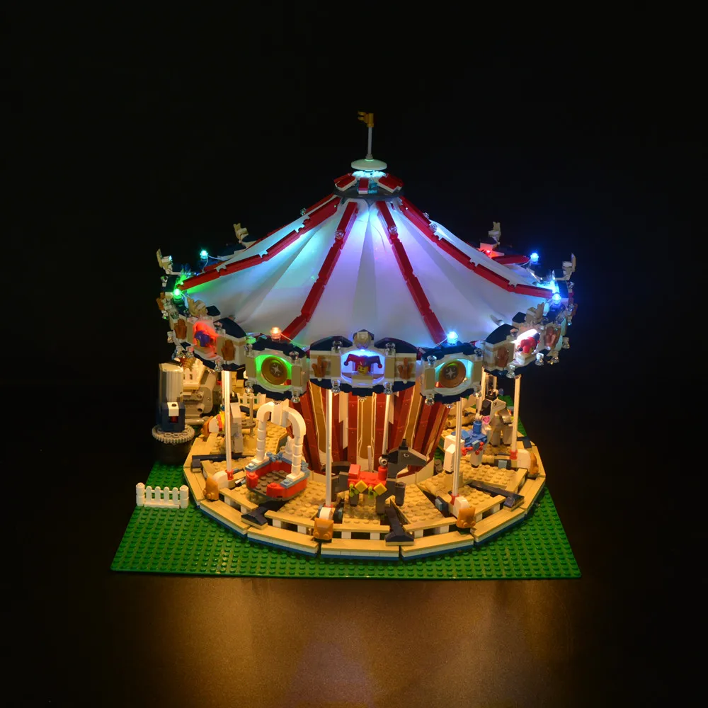 

Led Light Kit For 10196 City Street Grand Carousel Model DIY Model Toys Set (Not Included Building Blocks)